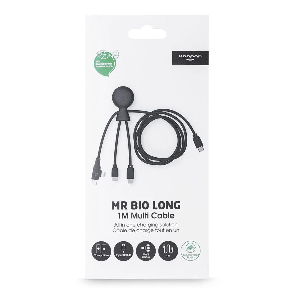 Xoopar Mr Bio Long Multi Kabel USB-C 1 Meter productfoto 3 - Hidalgo Xoopar Mr. Bio Long Multi Kabel USB-C 1 Meter — productfoto 3
