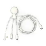Xoopar Mr Bio Long Multi Kabel USB-C 1 Meter wit - Hidalgo Xoopar Mr. Bio Long Multi Kabel USB-C 1 Meter, wit