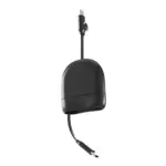 Xoopar ICE-R Uittrekbare USB-C en Lightning Kabel 60W 1 Meter, zwart