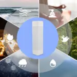 Xoopar Aura White Noise Speaker Gemaakt van Gerecycled Plastic — productfoto 9
