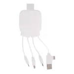 3192 | Xoopar Octopus Gamma 2 Powerbank met Bio Oplaadkabel 3000mAh, wit