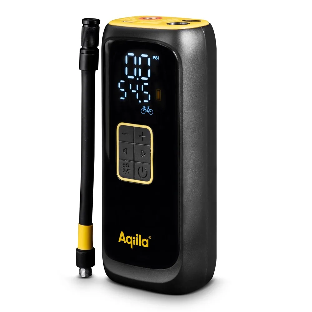 Aqiila Airbird C4 draagbare compressor zwart - Hidalgo-werbeartikel Aqiila Airbird C4 draagbare compressor, zwart