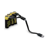Aqiila Oplaadbare USB-C Batterijen AA 2000mAh 4-pack — productfoto 6