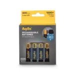 Aqiila Oplaadbare USB-C Batterijen AAA 600mAh 4-pack — productfoto 2