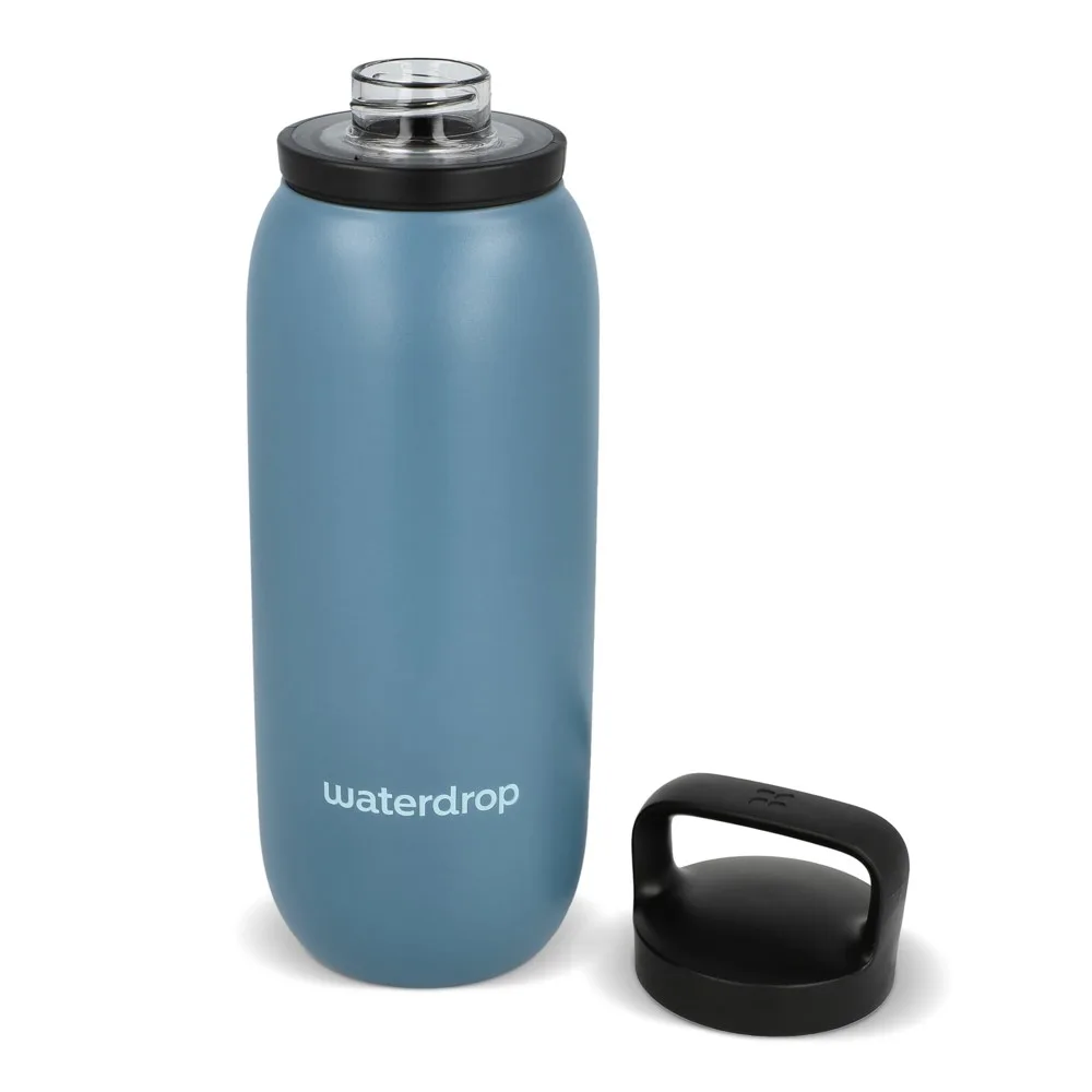 Waterdrop All-Purpose Thermo Fles met Drinktuit Dop 600ml productfoto 3 - Bidons & Shakers Waterdrop All-Purpose Thermo Fles met Drinktuit Dop 600ml — productfoto 3