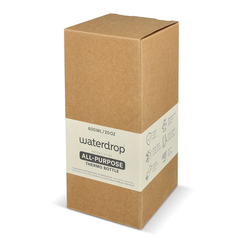 Waterdrop All-Purpose Thermo Fles met Drinktuit Dop 600ml productfoto 9 - Bidons & Shakers Waterdrop All-Purpose Thermo Fles met Drinktuit Dop 600ml — productfoto 9