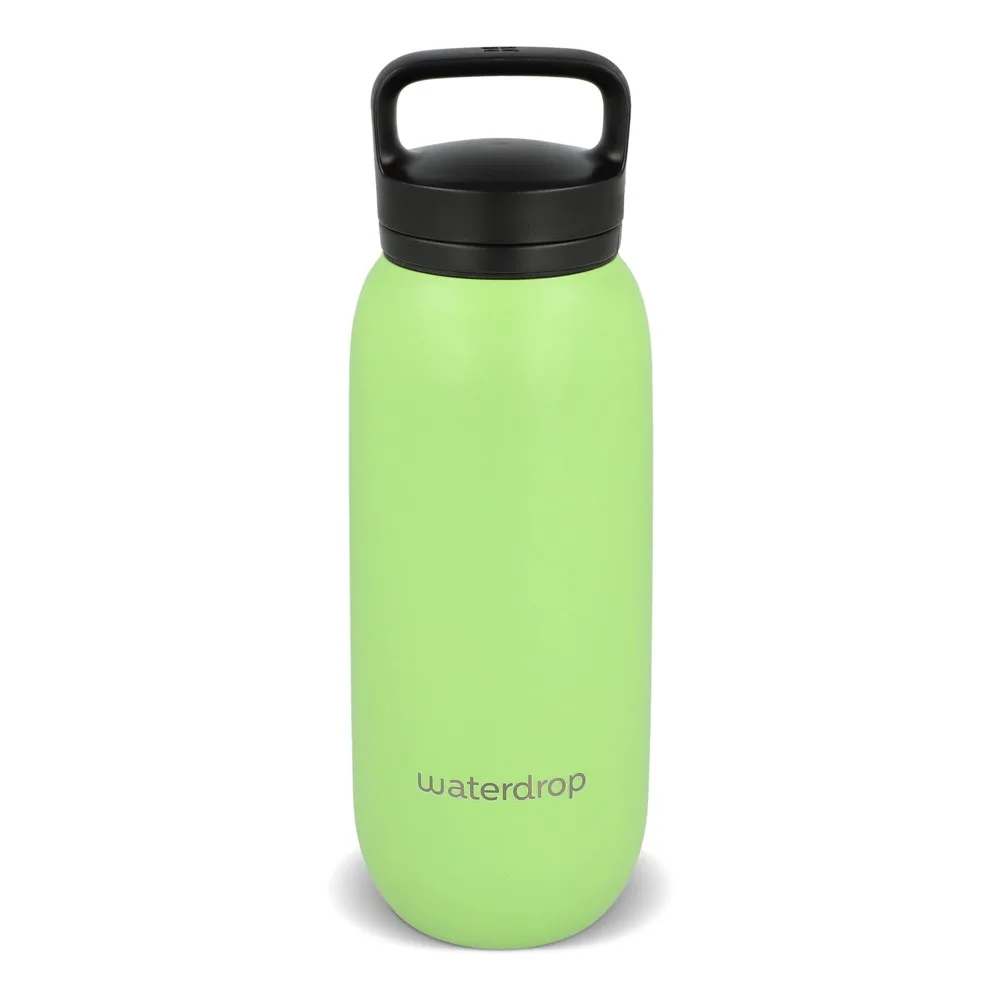 Waterdrop All-Purpose Thermo Fles met Drinktuit Dop 600ml lichtgroen - Bidons & Shakers Waterdrop All-Purpose Thermo Fles met Drinktuit Dop 600ml, lichtgroen