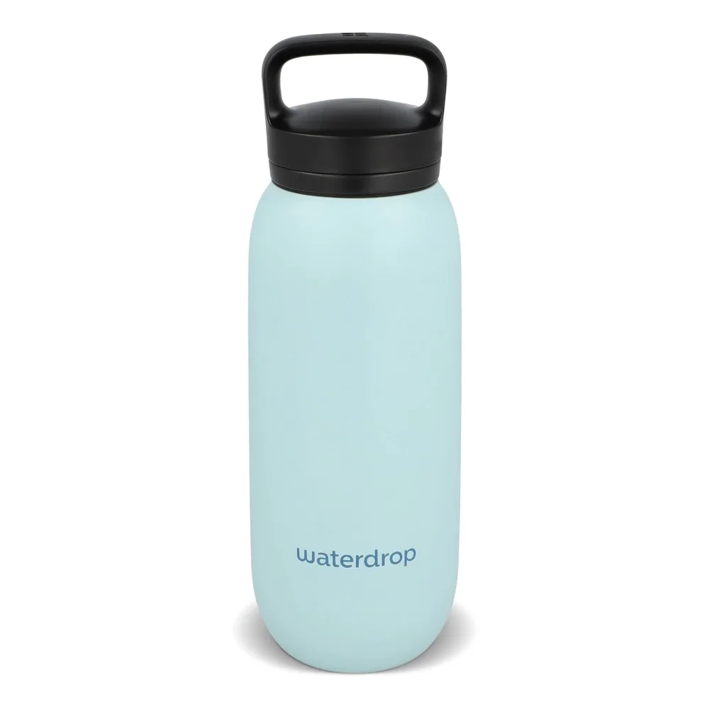 Waterdrop All-Purpose Thermo Fles met Drinktuit Dop 600ml pastel blauw - Bidons & Shakers Waterdrop All-Purpose Thermo Fles met Drinktuit Dop 600ml, pastel blauw