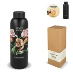 Waterdrop Roestvrijstalen Fles met Stalen dop 600ml - Hidalgo-werbeartikel Waterdrop Roestvrijstalen Fles met Stalen dop 600ml