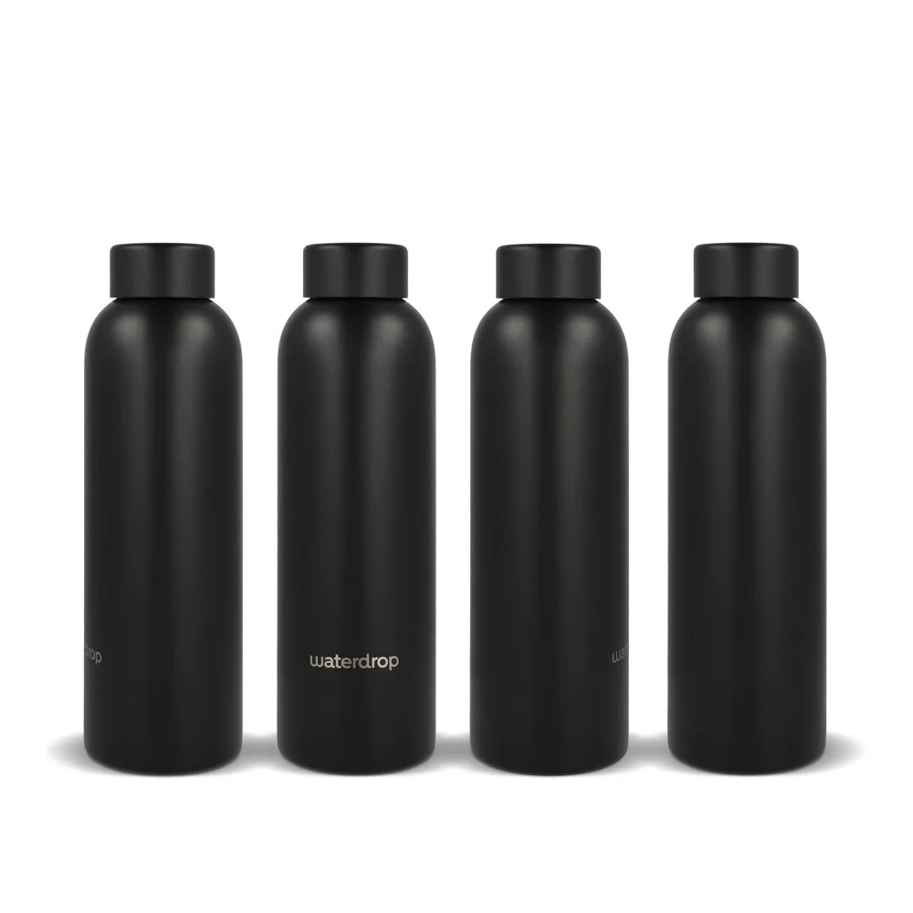 Waterdrop Roestvrijstalen Fles met Stalen dop 600ml productfoto 6 - Hidalgo-werbeartikel Waterdrop Roestvrijstalen Fles met Stalen dop 600ml — productfoto 6
