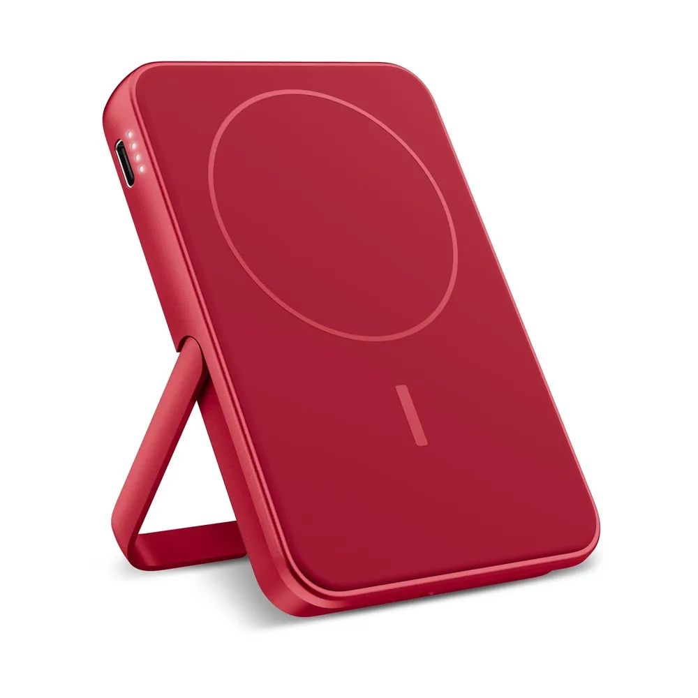 2PBM5000| Fresh n Rebel Geschikt voor MagSafe Draadloze Powerbank 5000mAh rood - Hidalgo 2PBM5000| Fresh 'n Rebel Geschikt voor MagSafe Draadloze Powerbank 5000mAh, rood