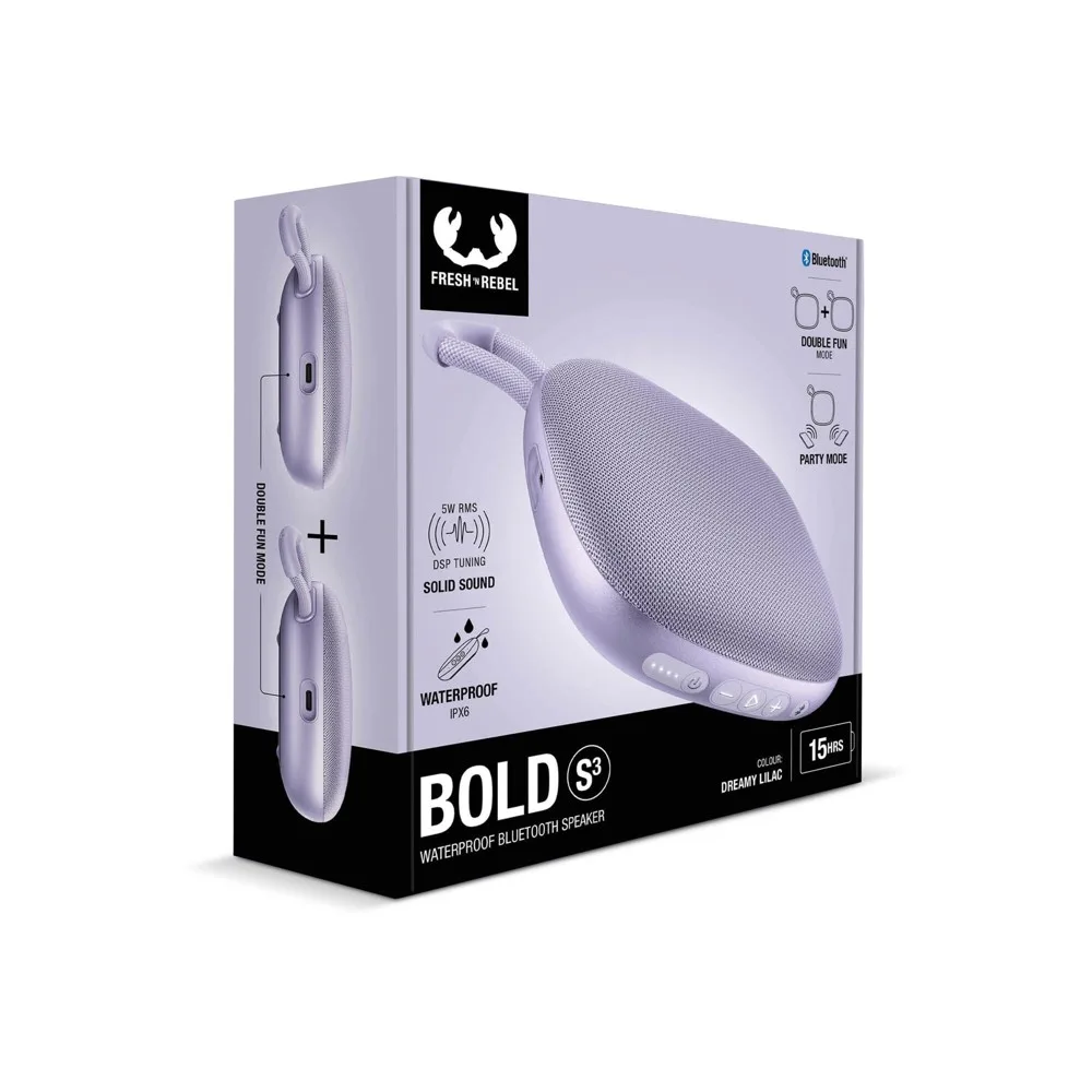 Fresh n Rebel Bold S3 Waterbestendige Bluetooth Speaker productfoto 11 - Hidalgo-werbeartikel Fresh n Rebel Bold S3 Waterbestendige Bluetooth Speaker — productfoto 11