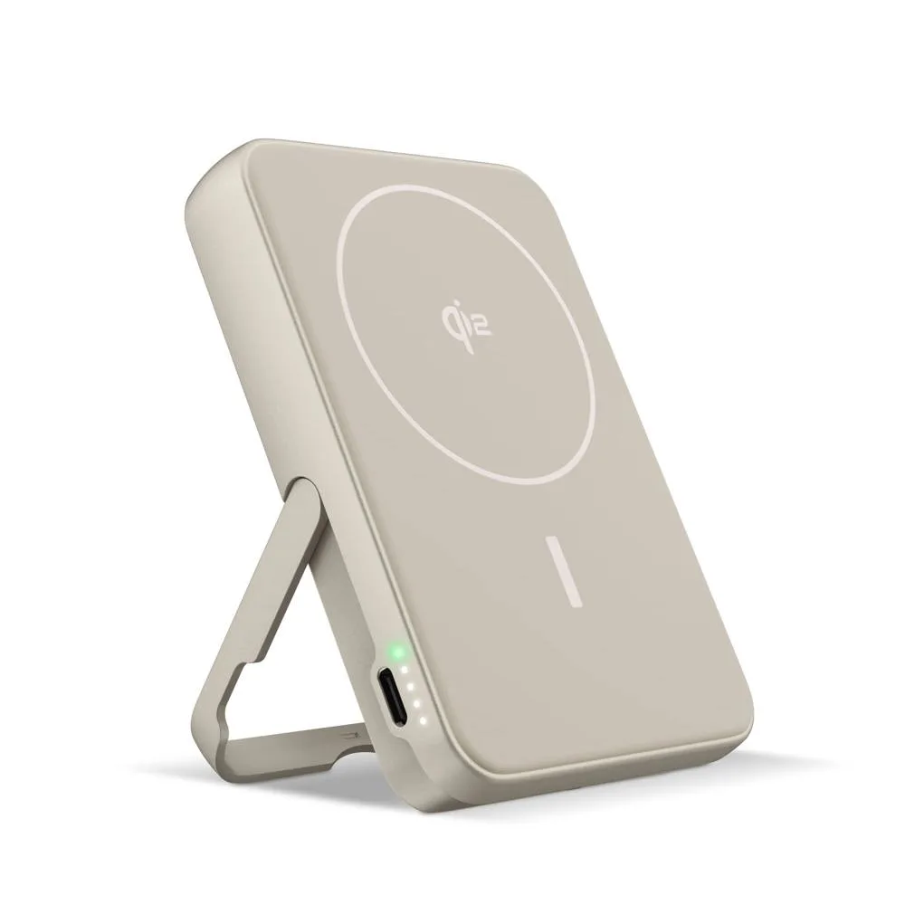 Fresh n Rebel Draadloze Powerbank 10000mAh Geschikt voor MagSafe beige - Hidalgo-werbeartikel Fresh 'n Rebel Draadloze Powerbank 10000mAh Geschikt voor MagSafe, beige