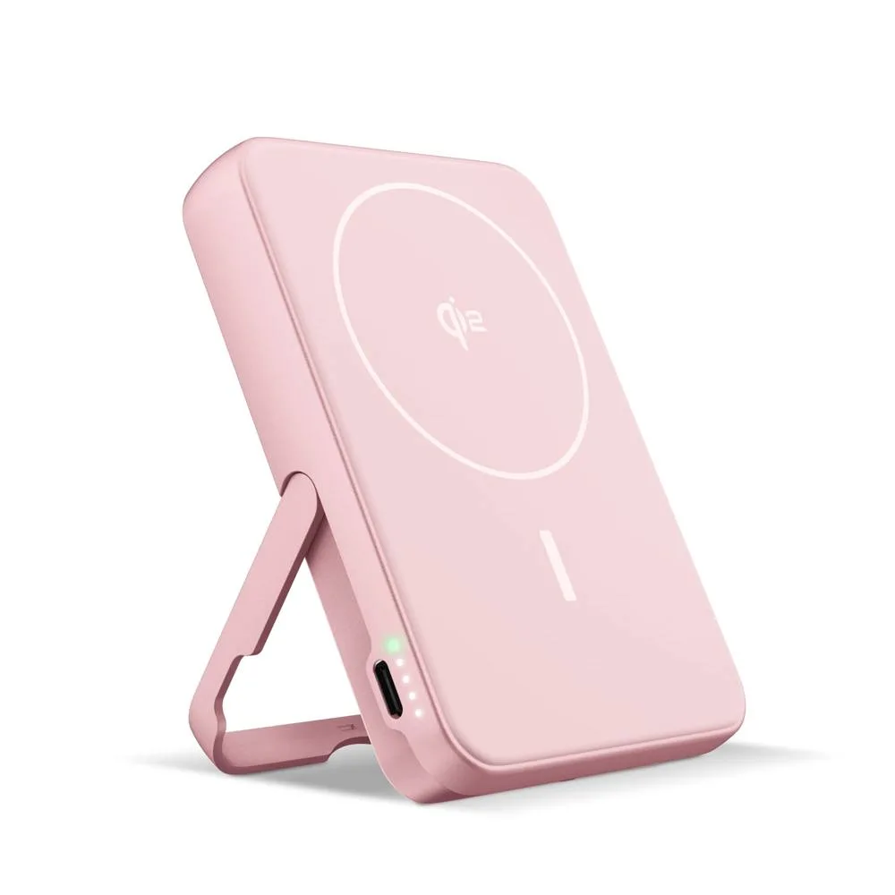Fresh n Rebel Draadloze Powerbank 10000mAh Geschikt voor MagSafe roze - Hidalgo-werbeartikel Fresh 'n Rebel Draadloze Powerbank 10000mAh Geschikt voor MagSafe, roze