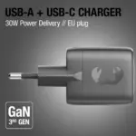 Fresh 'n Rebel 30W Snellader GaN USB-C & USB-A — productfoto 2
