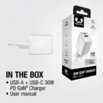 Fresh 'n Rebel 30W Snellader GaN USB-C & USB-A — productfoto 3