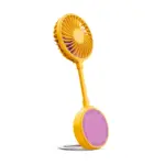 Fresh 'n Rebel Draadloze Magnetische Ventilator met Telefoonstandaard, geel