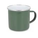 Emaille mok 350ml, olijfgroen