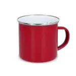 Emaille mok 350ml, rood