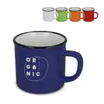 Keramische mok in emaille stijl 280ml - Hidalgo-werbeartikel Keramische mok in emaille stijl 280ml
