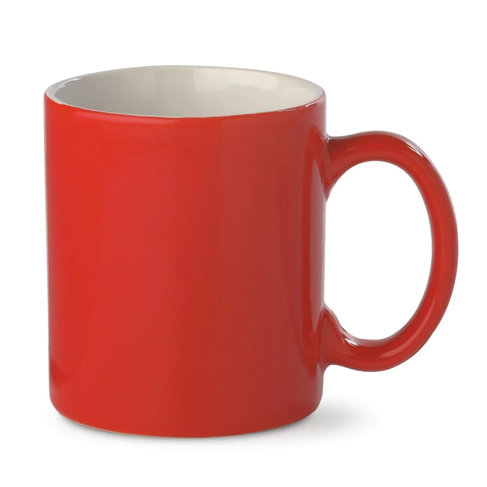 Mok Oslo helderrood 300ml rood - Hidalgo-werbeartikel Mok Oslo helderrood 300ml, rood