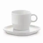 Kop & schotel vierkant Satellite 180ml, wit