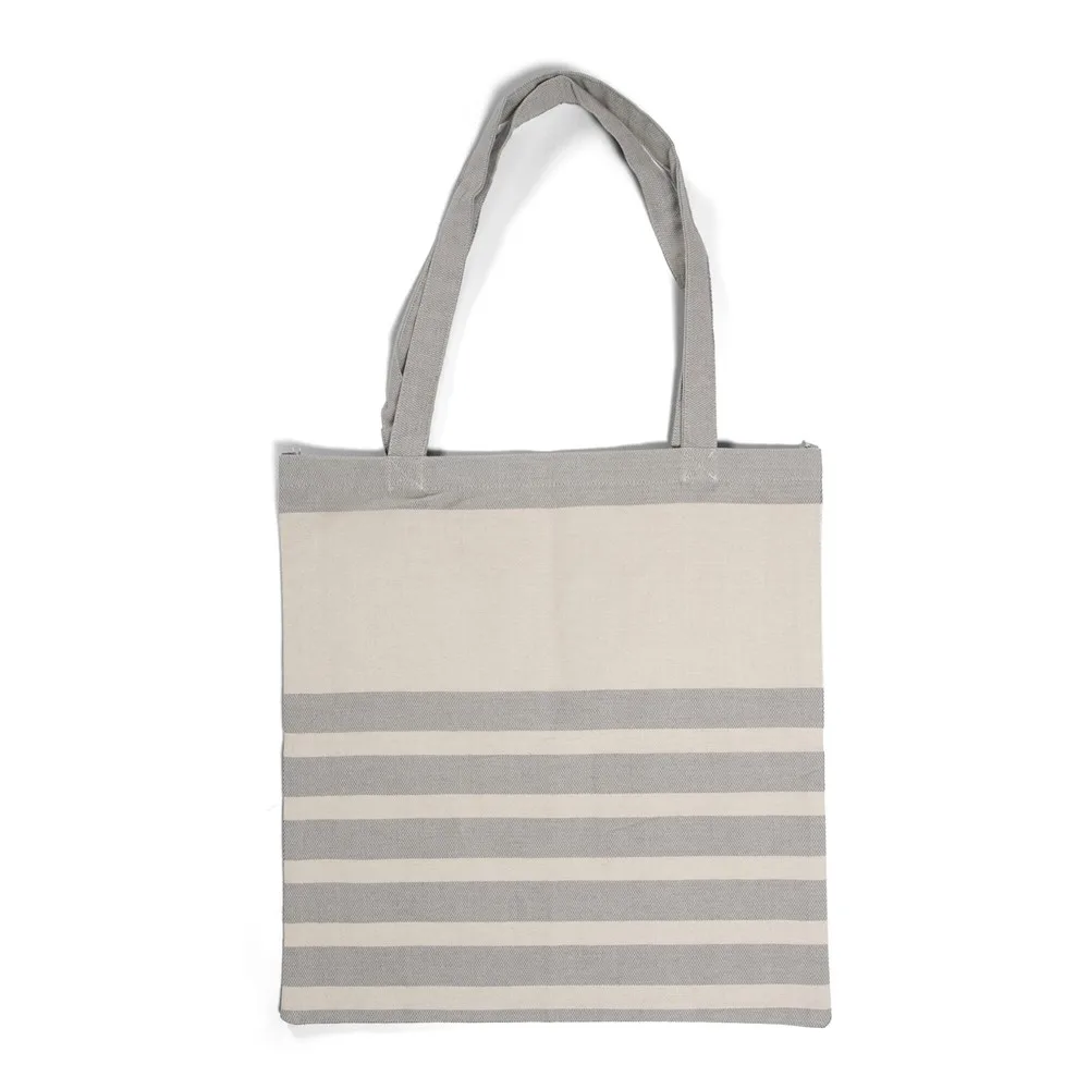 Sagaform Ella Hamam Katoenen Tas 41x38 cm beige - Katoenendraagtassen Sagaform Ella Hamam Katoenen Tas 41x38 cm, beige
