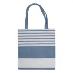 Sagaform Ella Hamam tas 41x38 cm blauw - Katoenendraagtassen Sagaform Ella Hamam tas 41x38 cm, blauw