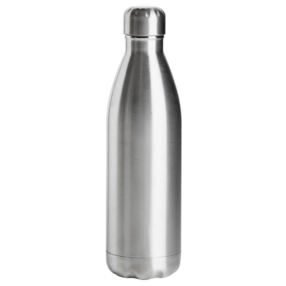 Sagaform Nils stalen fles 500ml zilver - Hidalgo-werbeartikel Sagaform Nils stalen fles 500ml, zilver