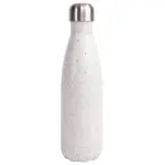 Sagaform Nils stalen fles Splash 500ml witzwart - Hidalgo-werbeartikel Sagaform Nils stalen fles Splash 500ml, wit/zwart