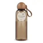Sagaform Ture waterfles 600 ml transparant bruin - Hidalgo-werbeartikel Sagaform Ture waterfles 600 ml, transparant / bruin