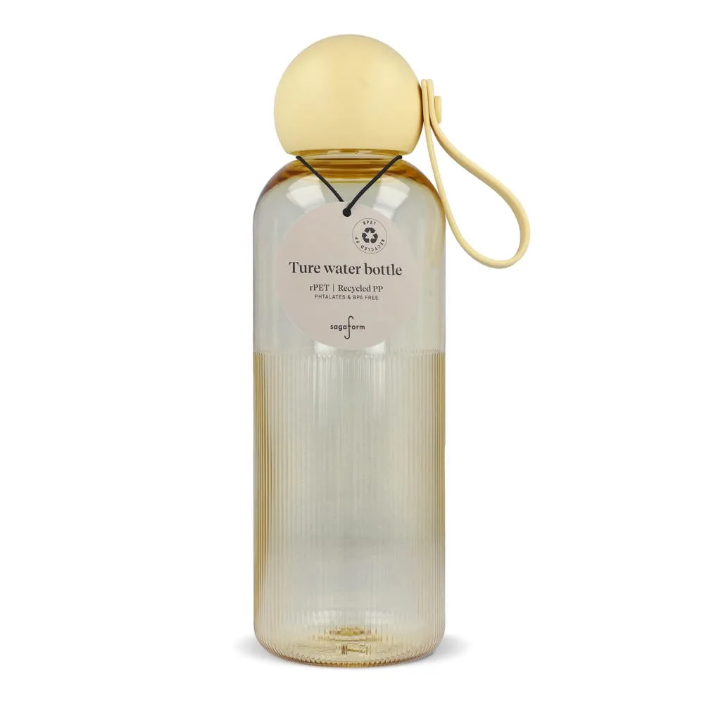 Sagaform Ture waterfles 600 ml transparant geel - Hidalgo-werbeartikel Sagaform Ture waterfles 600 ml, transparant geel