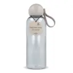 Sagaform Ture waterfles 600 ml transparant taupe - Hidalgo-werbeartikel Sagaform Ture waterfles 600 ml, transparant / taupe