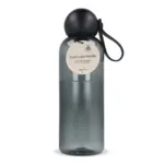 Sagaform Ture waterfles 600 ml transparant zwart - Hidalgo-werbeartikel Sagaform Ture waterfles 600 ml, transparant zwart