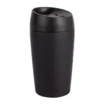 Sagaform Loke dubbelwandige mok met rubberen Coating 240ml zwart - Hidalgo-werbeartikel Sagaform Loke dubbelwandige mok met rubberen Coating 240ml, zwart