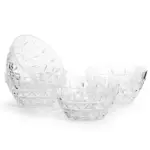 Sagaform Acryl picknickschaal set van 4, transparant