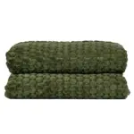 Sagaform Maja fleece kleed 130x170 cm groen - Hidalgo Sagaform Maja fleece kleed 130x170 cm, groen