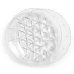 Sagaform Acryl picknick groot bord set van 2 Ø26cm, transparant