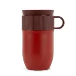 Sagaform Ted isolatie mok, 280ml lekvrij en vaatwasserbestendig, donker rood