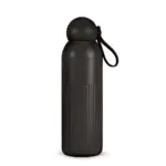 Sagaform Tekla stalen fles gerecycled 500 ml zwart - Hidalgo-werbeartikel Sagaform Tekla stalen fles (gerecycled) 500 ml, zwart