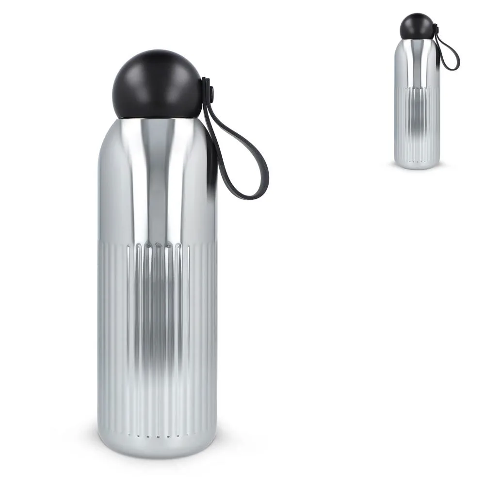 Sagaform Tekla stalen fles chroom  (gerecycled) 500 ml