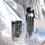 Sagaform Tekla stalen fles chroom  (gerecycled) 500 ml — productfoto 7
