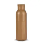 Sagaform Tekla Push stalen fles met druk dop gerecycled) 500 ml, bruin