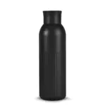 Sagaform Tekla Push stalen fles met druk dop gerecycled) 500 ml, zwart