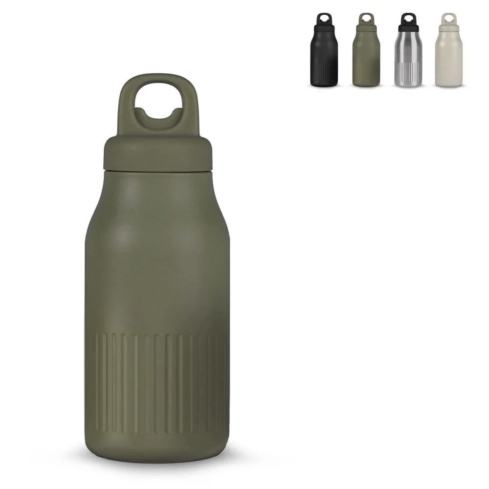 Sagaform Truls stalen fles met handige openklik dop gerecycled 500 ml - Bidons & Shakers Sagaform Truls stalen fles met handige openklik dop (gerecycled) 500 ml