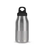 Sagaform Truls stalen fles met handige openklik dop gerecycled 500 ml zilver - Hidalgo-werbeartikel Sagaform Truls stalen fles met handige openklik dop (gerecycled) 500 ml, zilver