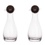 Sagaform Nature karaf olie/azijn met kurkstoppers 2 st. 300ml, transparant