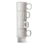 Sagaform Coffee & More Espresso kopjes 4st. 100ml, wit