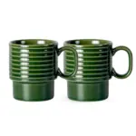Sagaform Coffee & More koffiemok 2 st. 250ml, donker groen