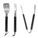 Sagaform Fredde BBQ set 3-delig, zwart/zilver